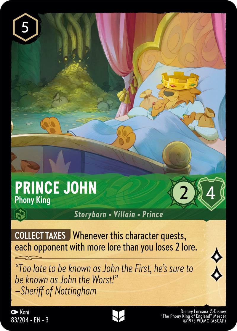 Prince John - Phony King (83//204) [Into the Inklands] - The Mythic Store | 24h Order Processing