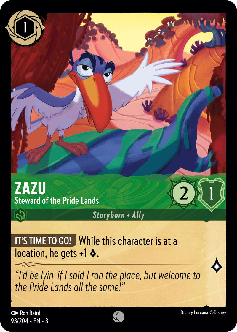 Zazu - Steward of the Pride Lands (93//204) [Into the Inklands] - The Mythic Store | 24h Order Processing