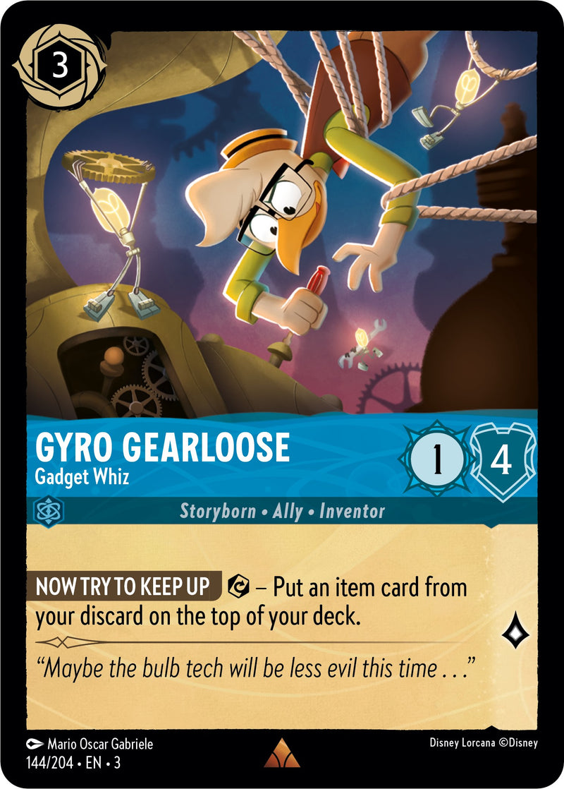 Gyro Gearloose - Gadget Whiz (144//204) [Into the Inklands] - The Mythic Store | 24h Order Processing