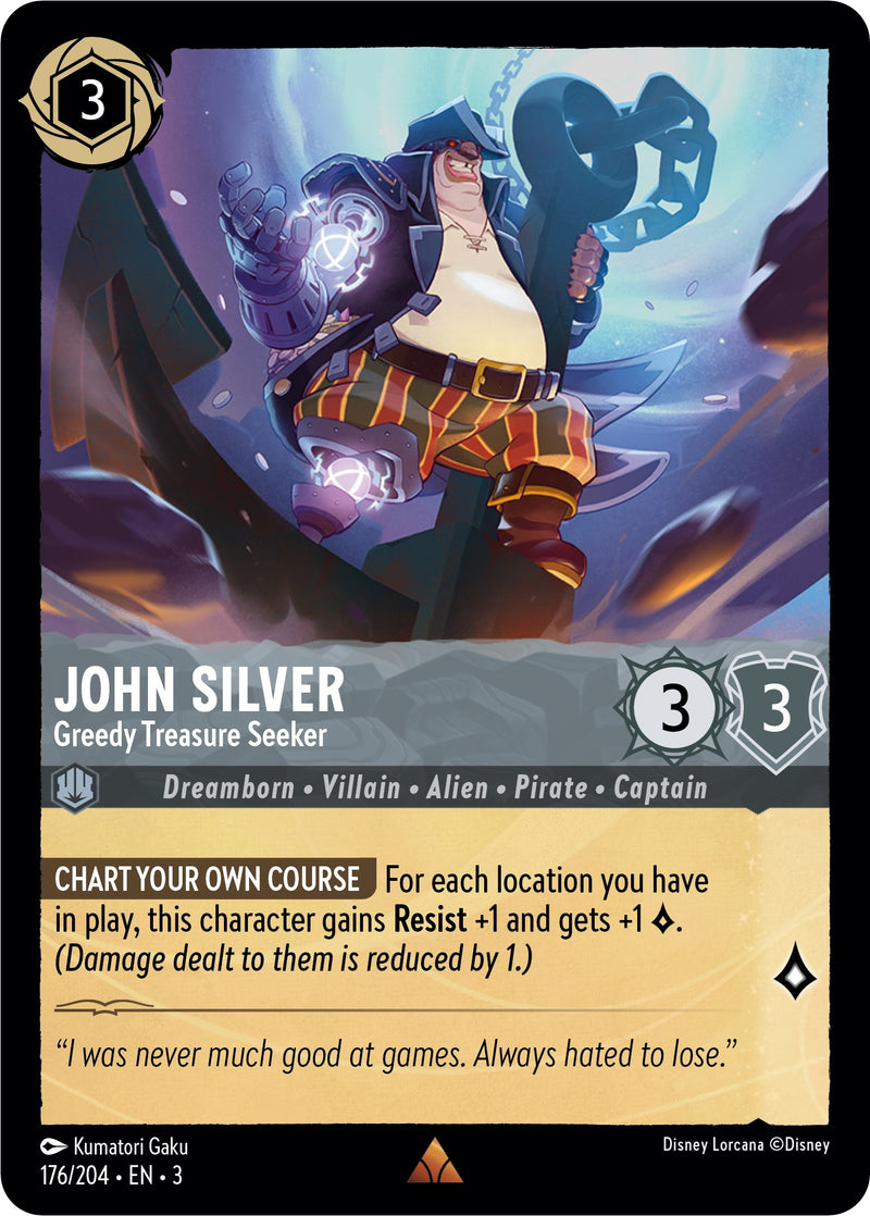 John Silver - Greedy Treasure Seeker (176/204) [Into the Inklands] - The Mythic Store | 24h Order Processing