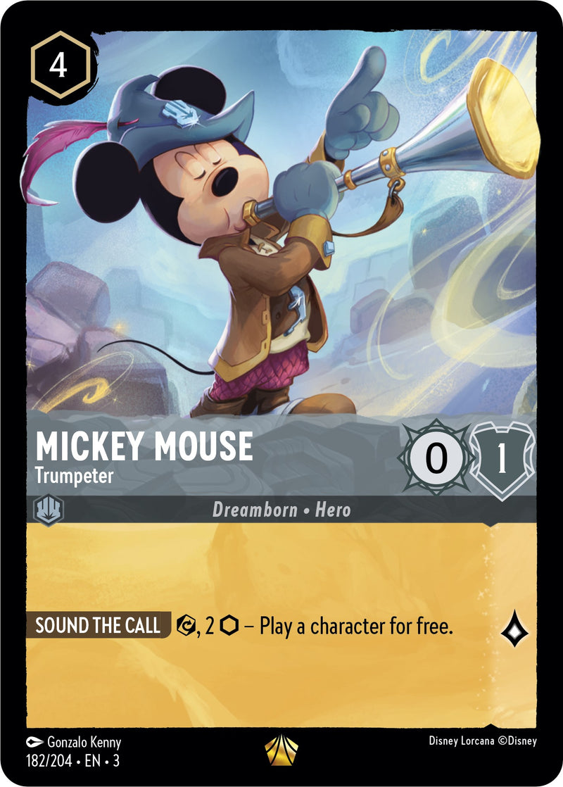 Mickey Mouse -Trumpeter (182/204) [Into the Inklands] - The Mythic Store | 24h Order Processing