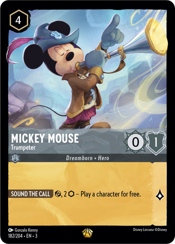 Mickey Mouse -Trumpeter (182/204) [Into the Inklands] - The Mythic Store | 24h Order Processing
