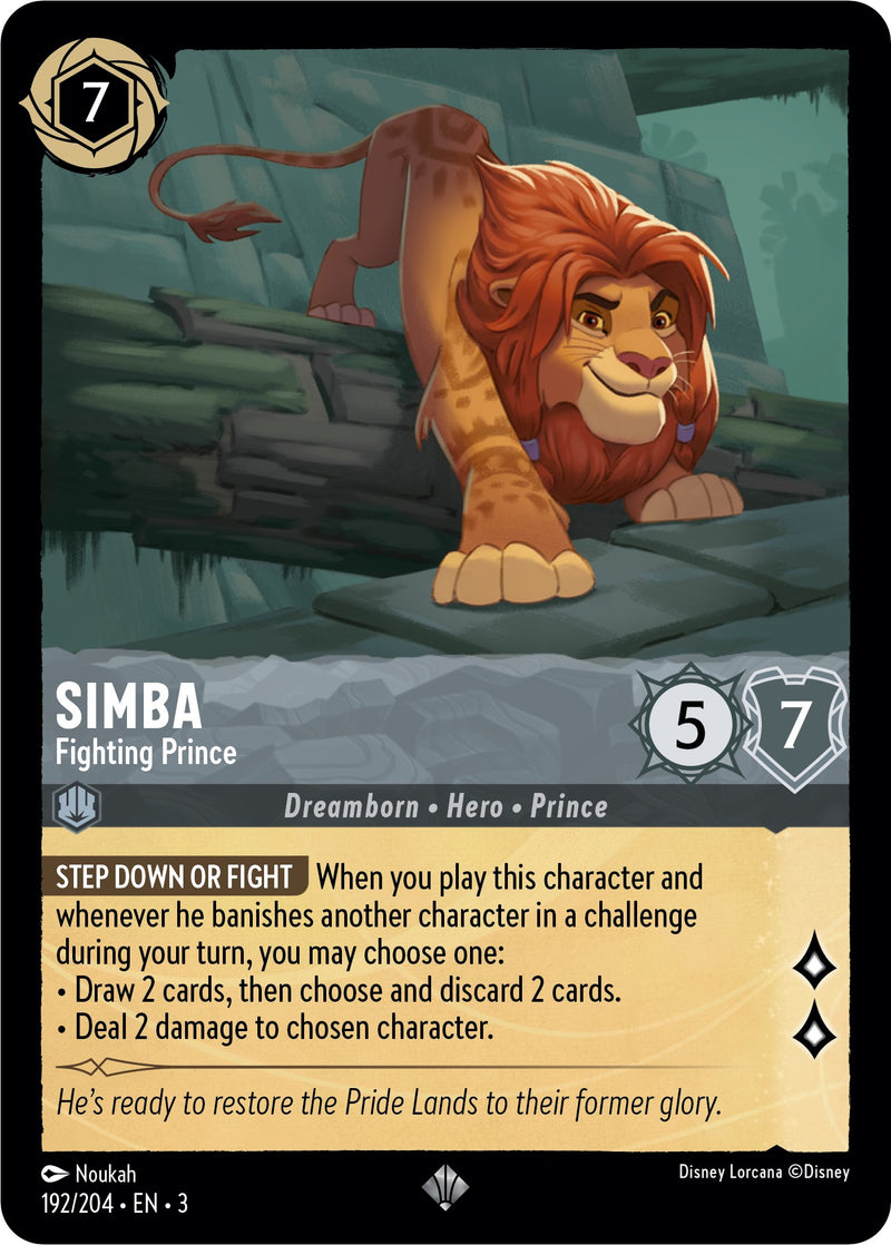 Simba - Fighting Prince (192/204) [Into the Inklands] - The Mythic Store | 24h Order Processing