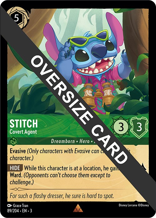 Stitch - Covert Agent (Oversized) (89//204) [Into the Inklands] - The Mythic Store | 24h Order Processing