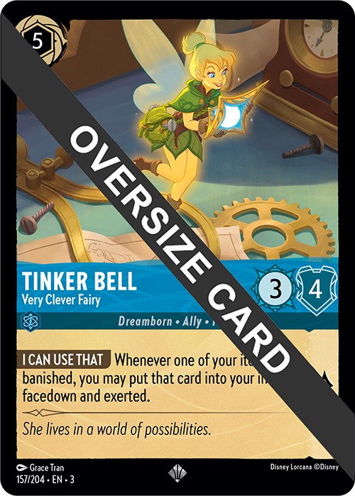 Tinker Bell - Very Clever Fairy (Oversized) (157/204) [Into the Inklands] - The Mythic Store | 24h Order Processing