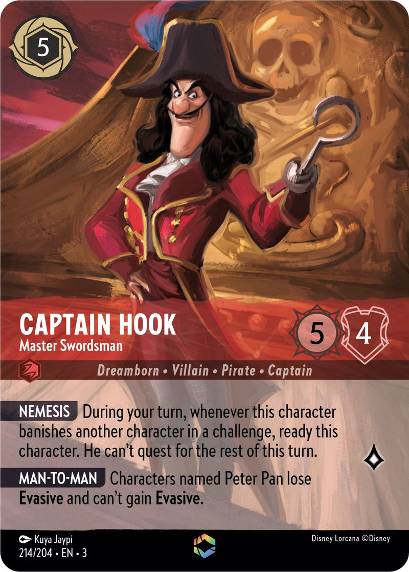 Captain Hook - Master Swordsman (Enchanted) (214/204) [Into the Inklands] - The Mythic Store | 24h Order Processing