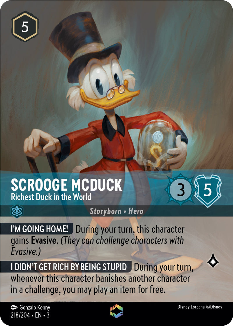 Scrooge McDuck - Richest Duck in the World (Enchanted) (218/204) [Into the Inklands] - The Mythic Store | 24h Order Processing