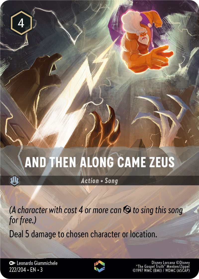 And Then Along Came Zeus (Enchanted) (222/204) [Into the Inklands] - The Mythic Store | 24h Order Processing