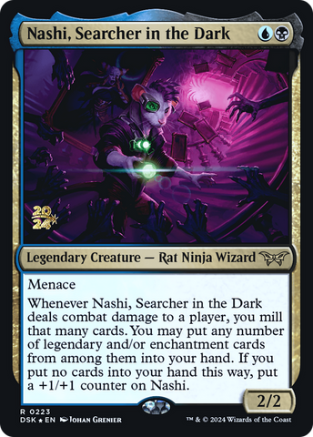 Nashi, Searcher in the Dark [Duskmourn: House of Horror Prerelease Promos] - The Mythic Store | 24h Order Processing