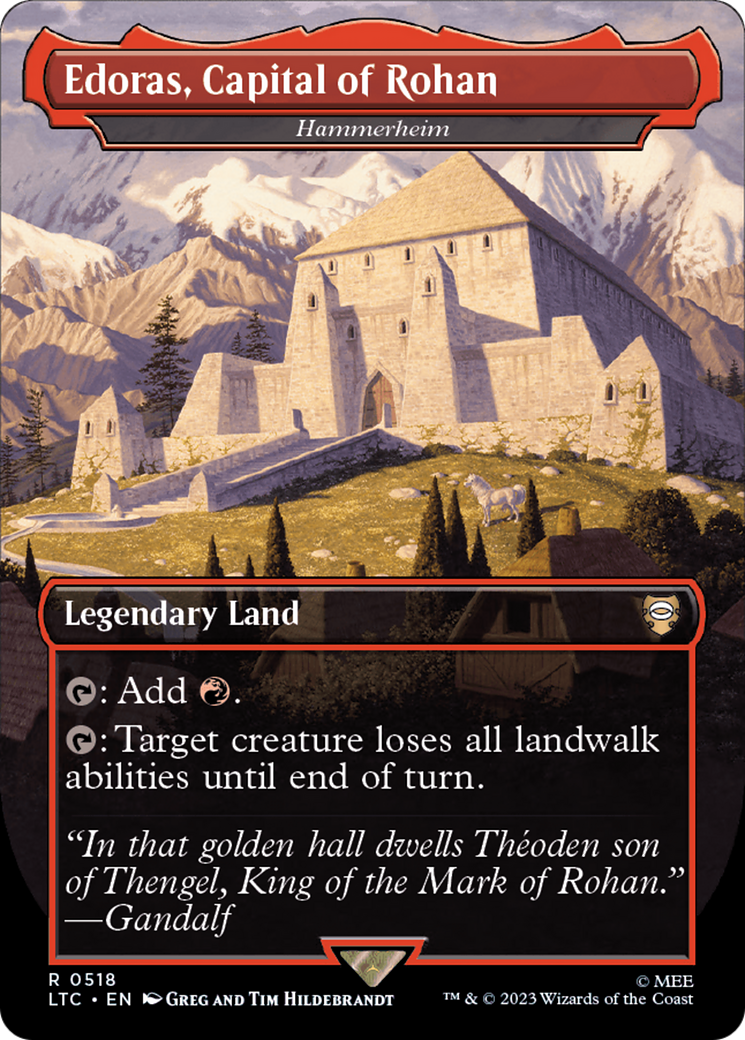 Edoras, Capital of Rohan - Hammerheim (Borderless) [The Lord of the Rings: Tales of Middle-Earth Commander] - The Mythic Store | 24h Order Processing