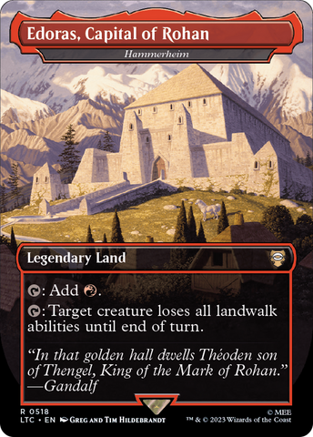 Edoras, Capital of Rohan - Hammerheim (Borderless) [The Lord of the Rings: Tales of Middle-Earth Commander] - The Mythic Store | 24h Order Processing