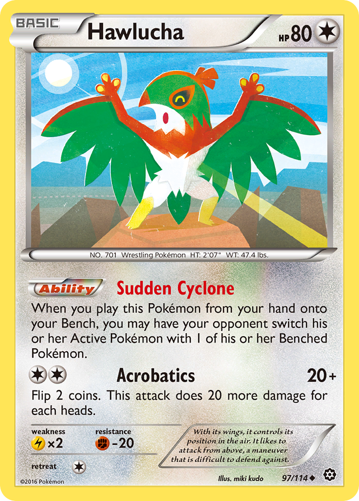 Hawlucha (97/114) [XY: Steam Siege] - The Mythic Store | 24h Order Processing