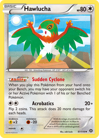 Hawlucha (97/114) [XY: Steam Siege] - The Mythic Store | 24h Order Processing