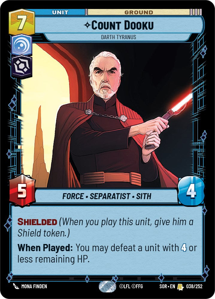 Count Dooku - Darth Tyranus (038/252) [Spark of Rebellion] - The Mythic Store | 24h Order Processing