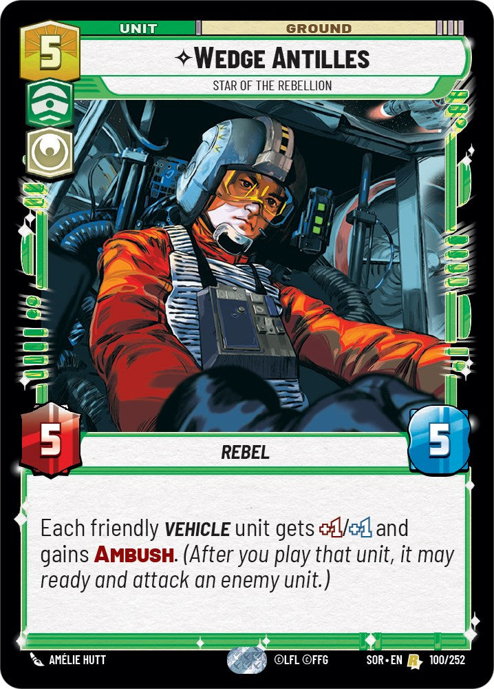 Wedge Antilles - Star of the Rebellion (100/252) [Spark of Rebellion] - The Mythic Store | 24h Order Processing