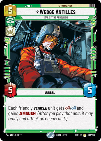 Wedge Antilles - Star of the Rebellion (100/252) [Spark of Rebellion] - The Mythic Store | 24h Order Processing