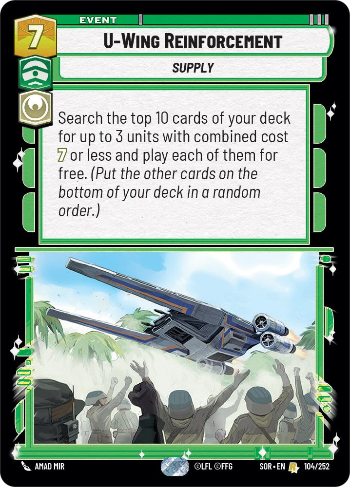 U-Wing Reinforcement (104/252) [Spark of Rebellion] - The Mythic Store | 24h Order Processing