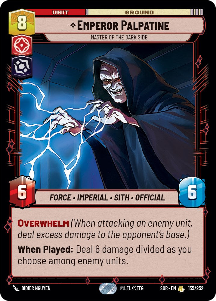 Emperor Palpatine - Master of the Dark Side (135/252) [Spark of Rebellion] - The Mythic Store | 24h Order Processing