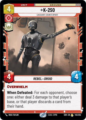 K-2SO - Cassian's Counterpart (145/252) [Spark of Rebellion] - The Mythic Store | 24h Order Processing