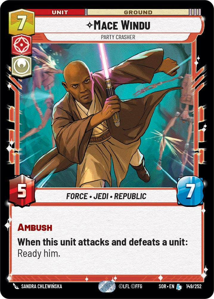 Mace Windu - Party Crasher (149/252) [Spark of Rebellion] - The Mythic Store | 24h Order Processing