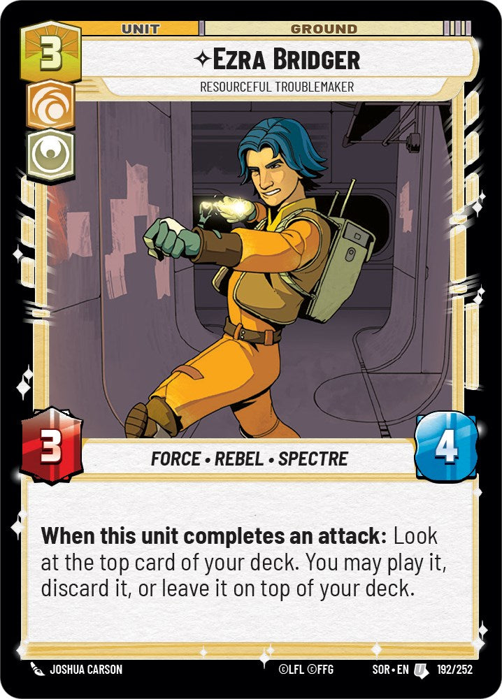 Ezra Bridger - Resourceful Troublemaker (192/252) [Spark of Rebellion] - The Mythic Store | 24h Order Processing