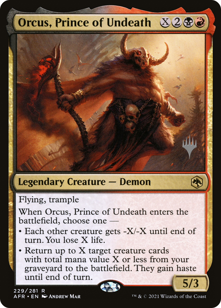 Orcus, Prince of Undeath (Promo Pack) [Dungeons & Dragons: Adventures in the Forgotten Realms Promos] - The Mythic Store | 24h Order Processing