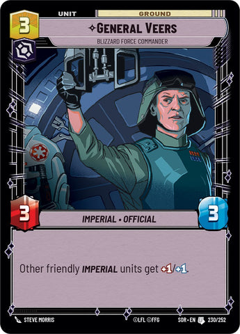General Veers - Blizzard Force Commander (230/252) [Spark of Rebellion] - The Mythic Store | 24h Order Processing