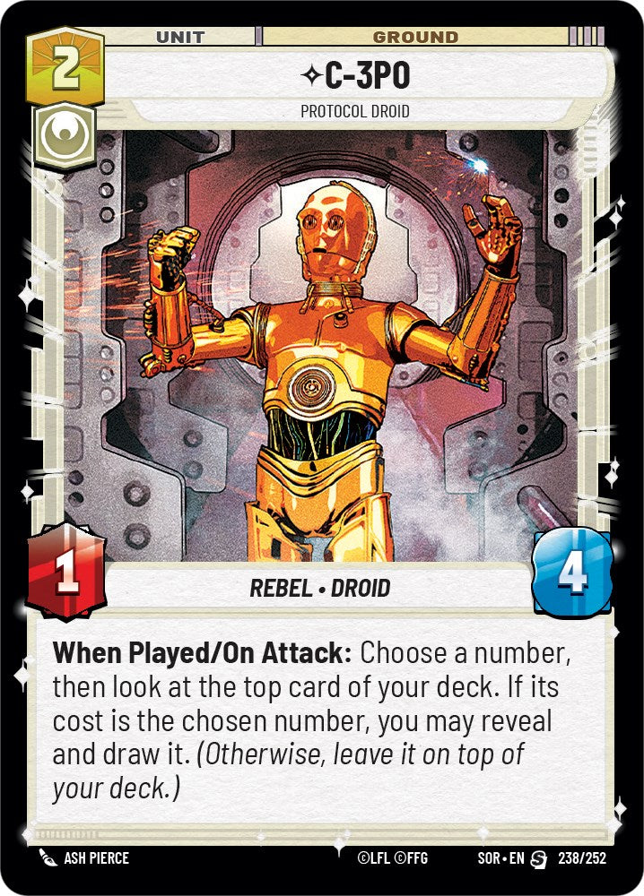 C-3PO - Protocol Droid (238/252) [Spark of Rebellion] - The Mythic Store | 24h Order Processing