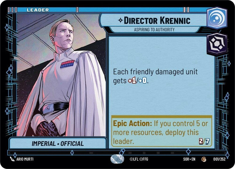 Director Krennic - Aspiring to Authority (001/252) [Spark of Rebellion] - The Mythic Store | 24h Order Processing