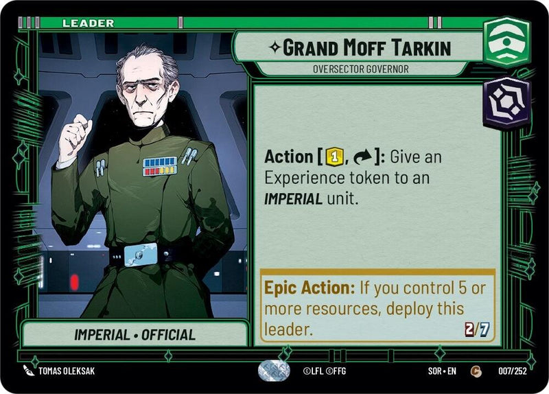 Grand Moff Tarkin - Oversector Governor (007/252) [Spark of Rebellion] - The Mythic Store | 24h Order Processing