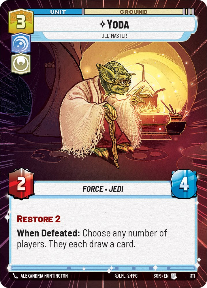 Yoda - Old Master (Hyperspace) (311) [Spark of Rebellion] - The Mythic Store | 24h Order Processing