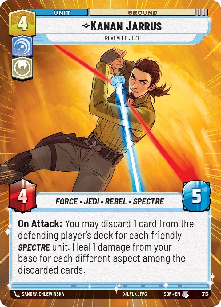 Kanan Jarrus - Revealed Jedi (Hyperspace) (313) [Spark of Rebellion] - The Mythic Store | 24h Order Processing