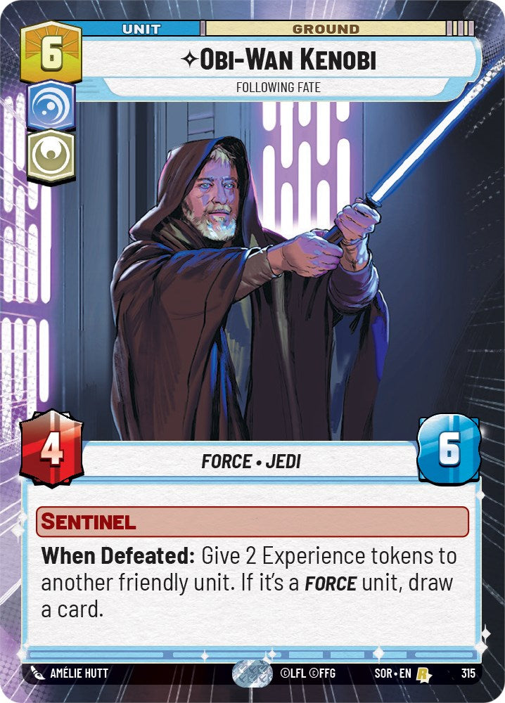 Obi-Wan Kenobi - Following Fate (Hyperspace) (315) [Spark of Rebellion] - The Mythic Store | 24h Order Processing