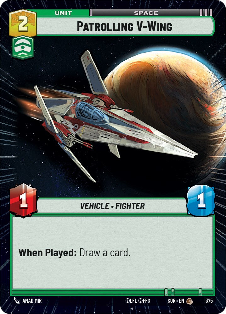 Patrolling V-Wing (Hyperspace) (375) [Spark of Rebellion] - The Mythic Store | 24h Order Processing