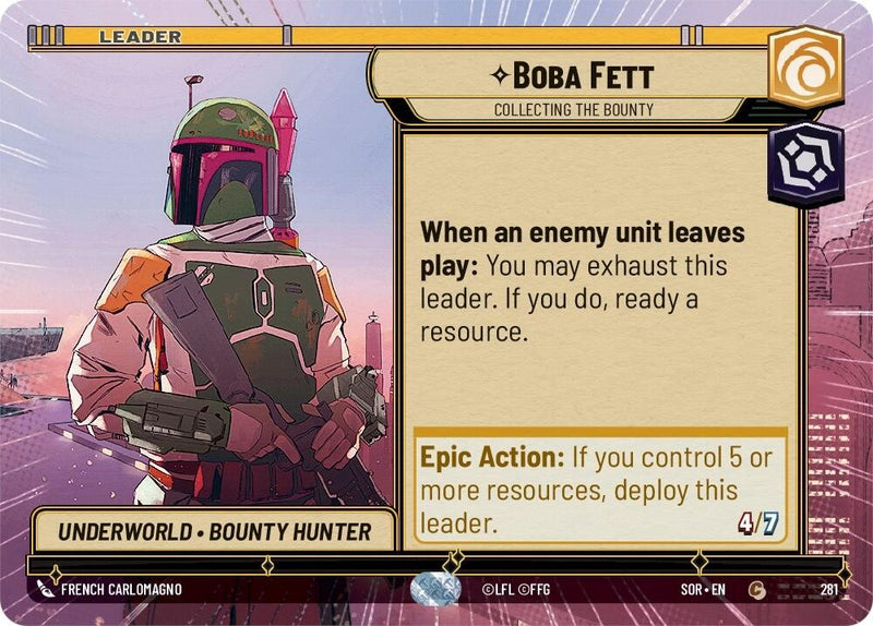 Boba Fett - Collecting the Bounty (Hyperspace) (281) [Spark of Rebellion] - The Mythic Store | 24h Order Processing