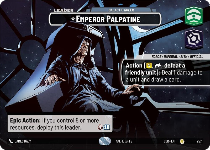 Emperor Palpatine - Galactic Ruler (Showcase) (257) [Spark of Rebellion] - The Mythic Store | 24h Order Processing