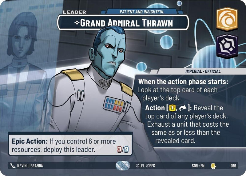 Grand Admiral Thrawn - Patient and Insightful (Showcase) (266) [Spark of Rebellion] - The Mythic Store | 24h Order Processing