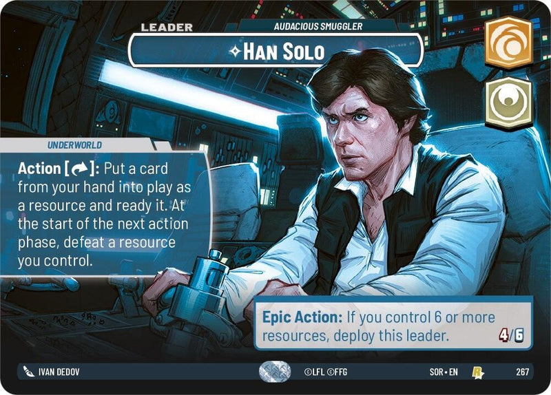 Han Solo - Audacious Smuggler (Showcase) (267) [Spark of Rebellion] - The Mythic Store | 24h Order Processing