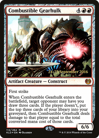 Combustible Gearhulk [Kaladesh Prerelease Promos] - The Mythic Store | 24h Order Processing