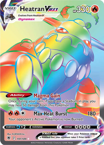 Heatran VMAX (191/189) [Sword & Shield: Astral Radiance] - The Mythic Store | 24h Order Processing
