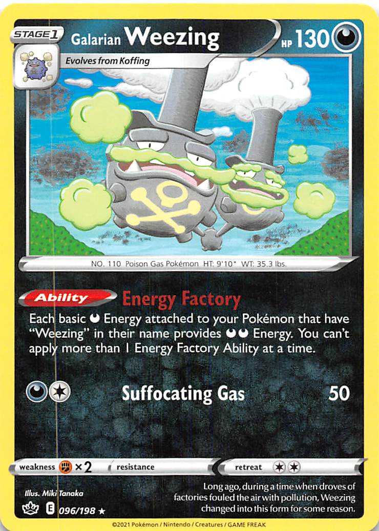 Galarian Weezing (096/198) [Sword & Shield: Chilling Reign] - The Mythic Store | 24h Order Processing