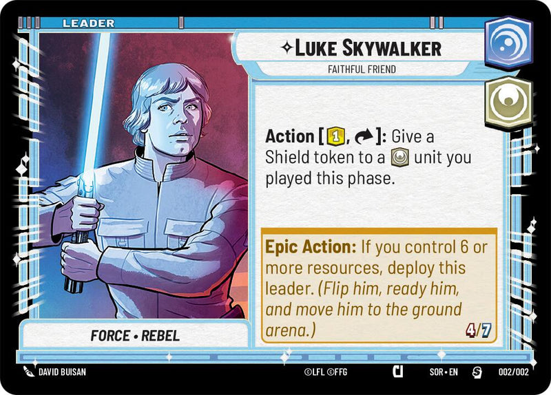 Luke Skywalker - Faithful Friend (Prerelease Promo) (002/002) [Spark of Rebellion Promos] - The Mythic Store | 24h Order Processing