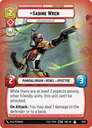 Sabine Wren - Explosives Artist (17/20) [Spark of Rebellion: Weekly Play] - The Mythic Store | 24h Order Processing