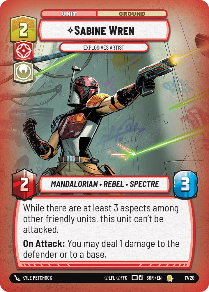 Sabine Wren - Explosives Artist (Weekly Play Promo) (17/20) [Spark of Rebellion Promos] - The Mythic Store | 24h Order Processing