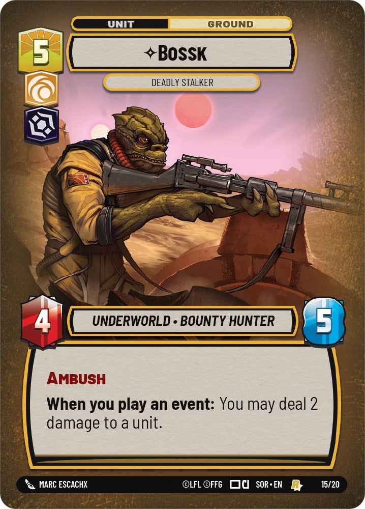 Bossk - Deadly Stalker (Weekly Play Promo) (15/20) [Spark of Rebellion Promos] - The Mythic Store | 24h Order Processing