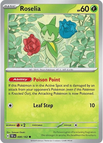 Roselia (008/162) [Scarlet & Violet: Temporal Forces] - The Mythic Store | 24h Order Processing