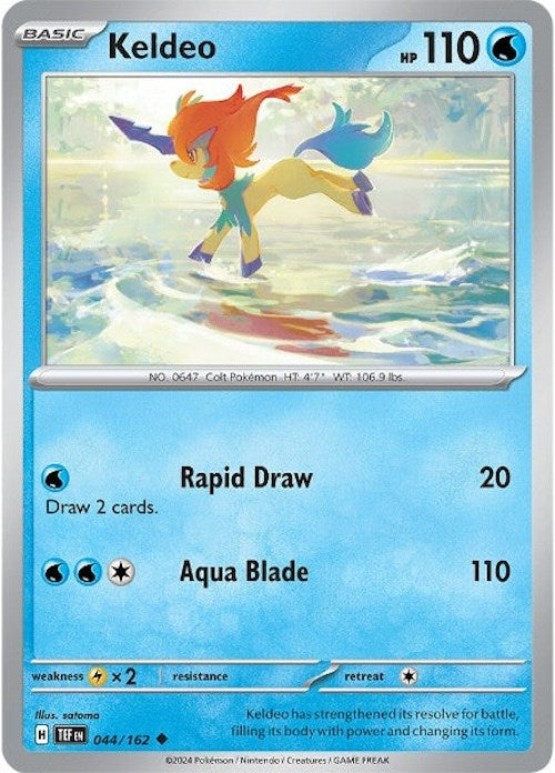 Keldeo (044/162) [Scarlet & Violet: Temporal Forces] - The Mythic Store | 24h Order Processing