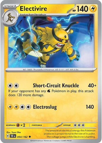 Electivire (054/162) [Scarlet & Violet: Temporal Forces] - The Mythic Store | 24h Order Processing