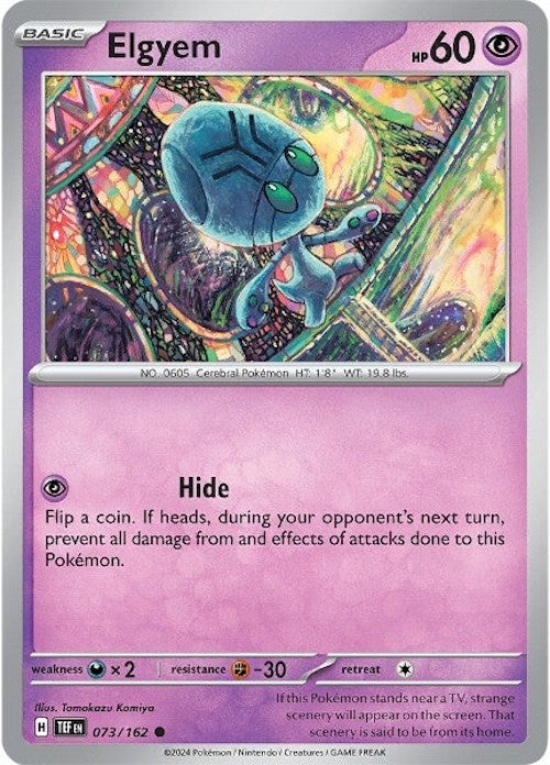 Elgyem (073/162) [Scarlet & Violet: Temporal Forces] - The Mythic Store | 24h Order Processing