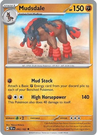 Mudsdale (092/162) [Scarlet & Violet: Temporal Forces] - The Mythic Store | 24h Order Processing